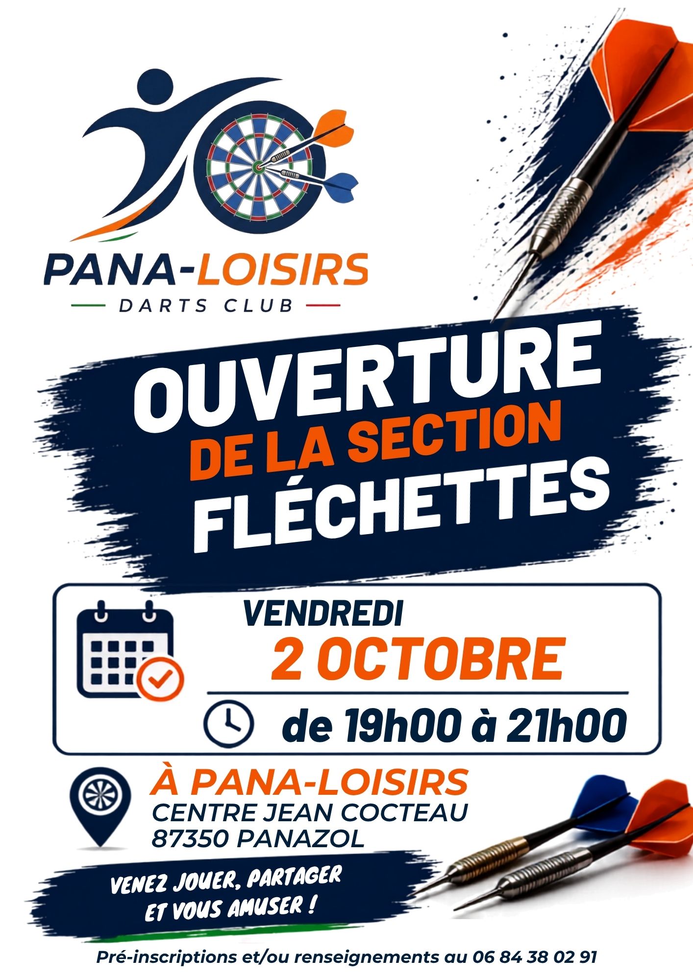 Ouverture de la section Fléchettes